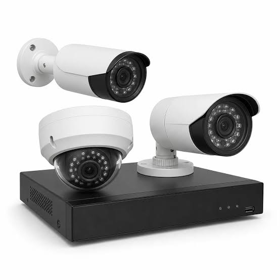 HDCVI bullet and dome cameras with recorder