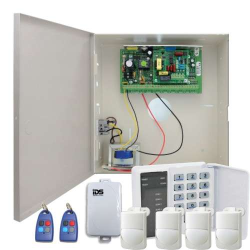 Intruder alarm 805 panel kit with keypad, sensors and remotes