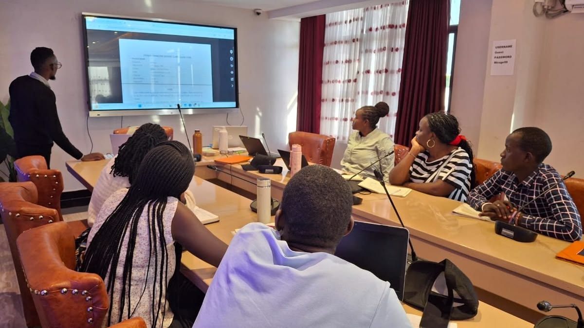 Participants attending a basic fire safety awareness course in a training room