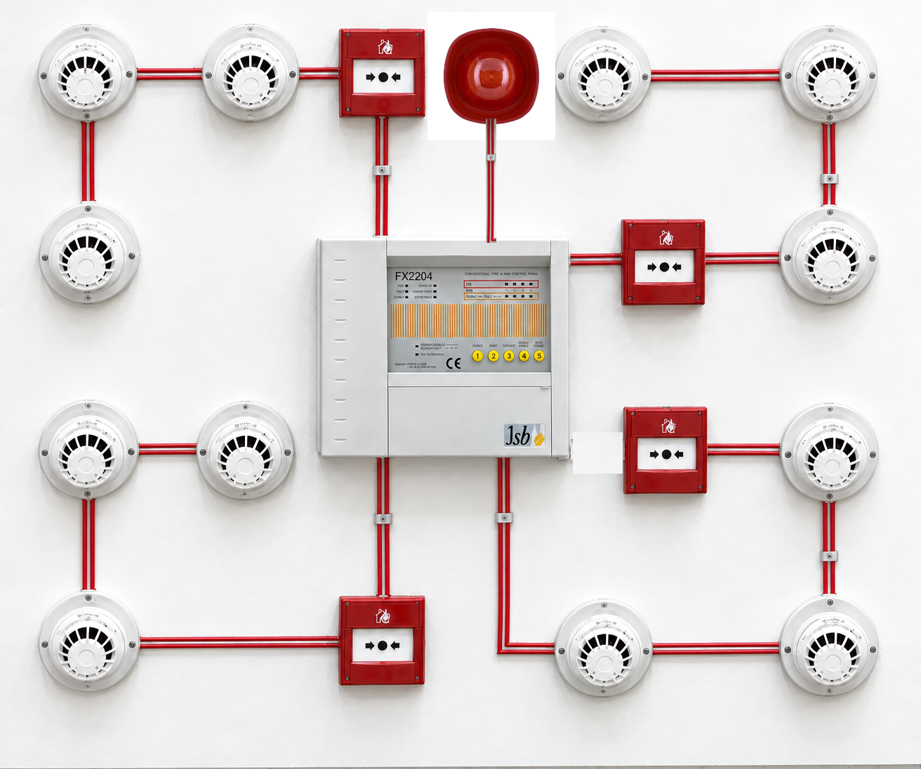 Conventional fire alarm system installation in Kenya